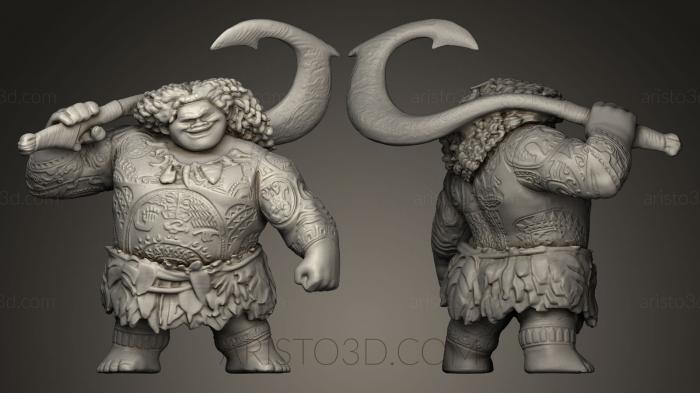 Figurines heroes, monsters and demons (STKM_0051) 3D model for CNC machine